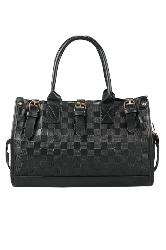 Black PU Leather Handbag