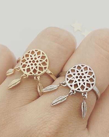 Are European And American Design Dreamcatcher Matte Opening Ring