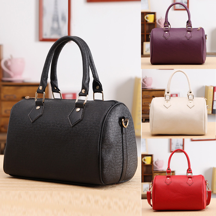 Women Synthetic Leather Handbag Satchel Shoulder Bags Tote Messenger Bag 4 Colors