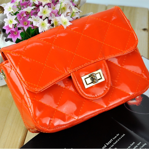 Fashion Women's Candy Color Synthetic Leather Handbag Shoulder Bag Dinner Party