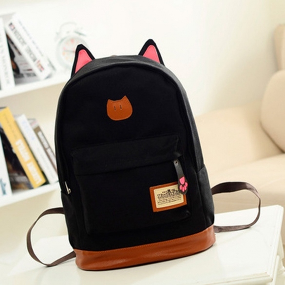 Boys Girls Korean Style Stylish Cool Shoulder Bag Canvas Backpack School Travel Rucksack
