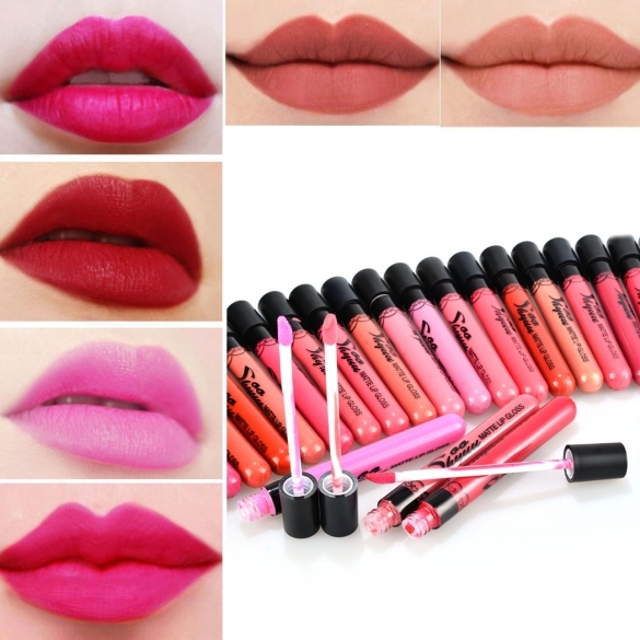 24 Colors/set Beauty Makeup Cosmetic Matte Waterproof Lip Pencil Lipstick Lip Gloss Lip Pen Liquid
