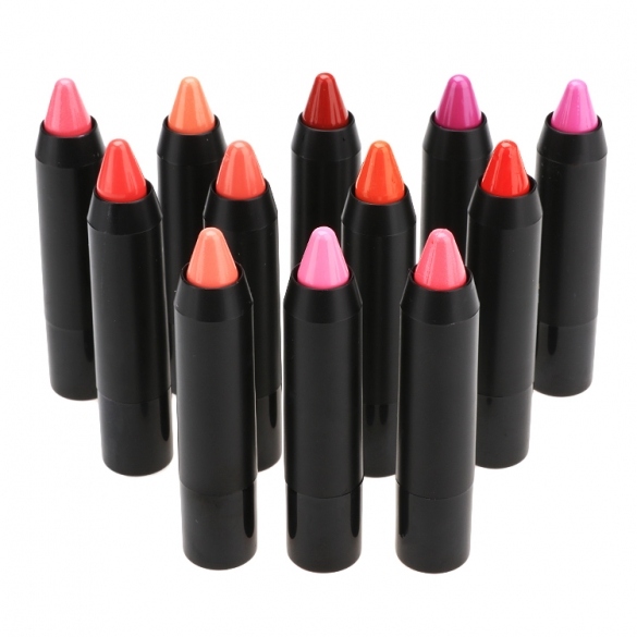 Candy Color Lipstick Pencil Lip Gloss Lipsticks 12 Optional Colors on
