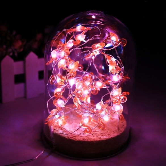 3m 40 Led Copper Wire String Light Bird Battery Power Party Christmas Decor Light With Remote Control