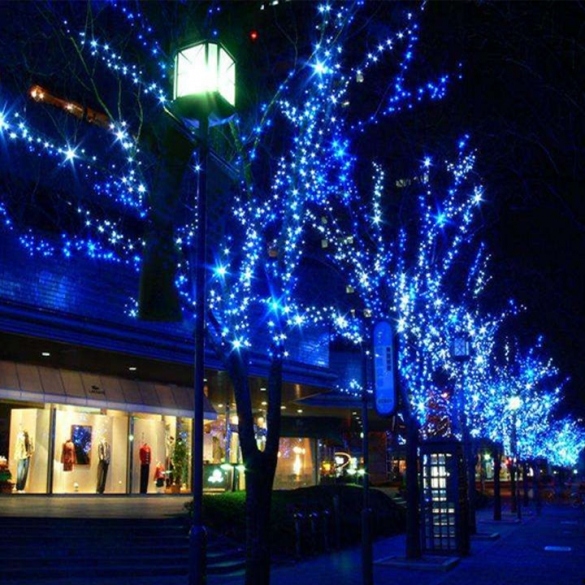 Blue 180 Led Curtain Fairy Decorative Light Lighting Christmas Wedding Party Twinkle Eu