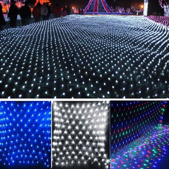 2m X 2m 144leds Led Net Light Fairy Lights Christmas Xmas Party Wedding Eu Plug