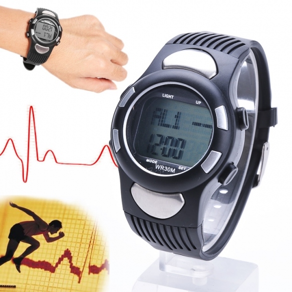 Fitness 3d Sport Watch Pulse Heart Rate Monitor With Pedometer Calories Counter