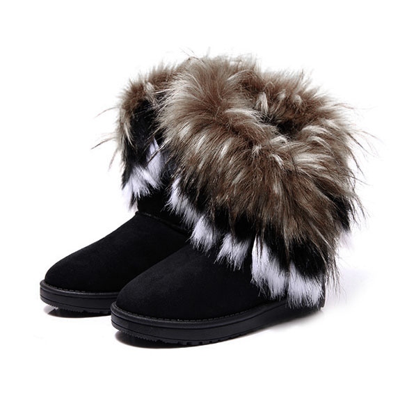 Women's Winter Snow Boots Ankle Boots Warm Fur Shoes