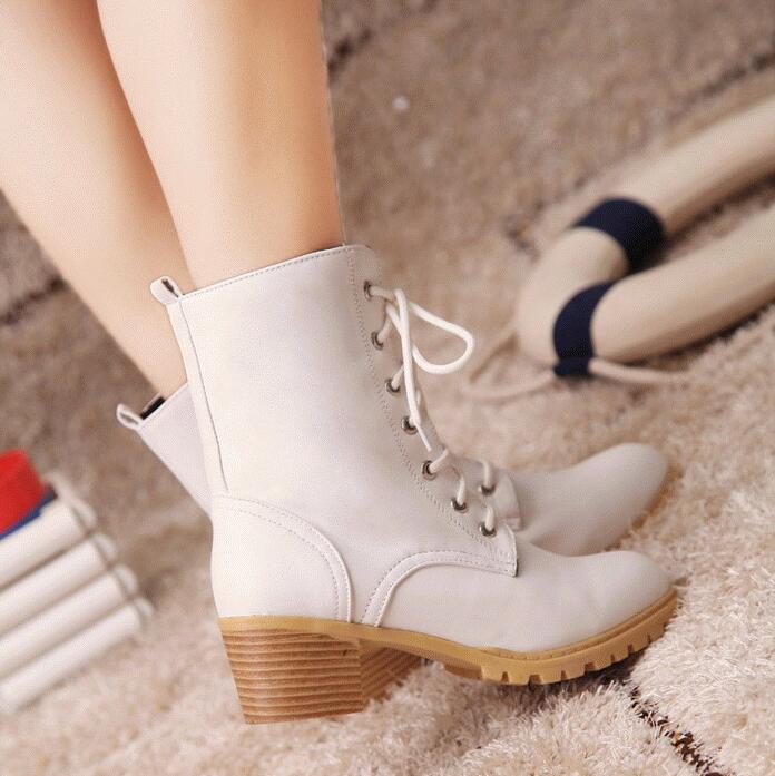 British style lace-up martin boots yv31250