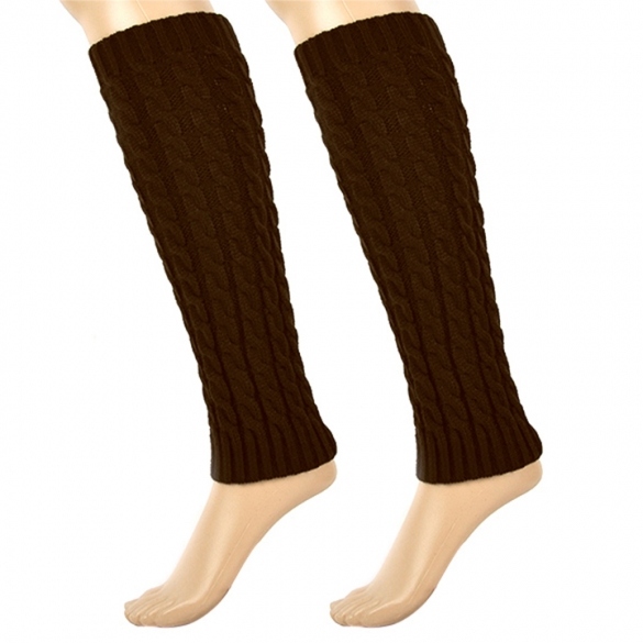 Women's Knit Crochet Winter Leg Warmer Leggings Socks on Luulla