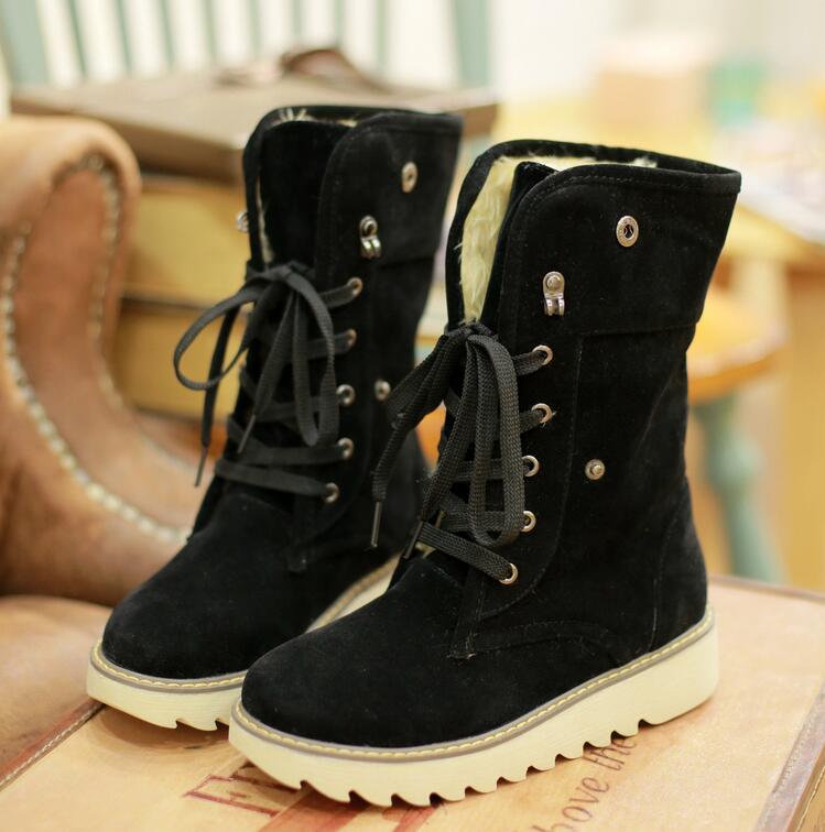Winter Flat Nonslip Casual Snow Boots on Luulla