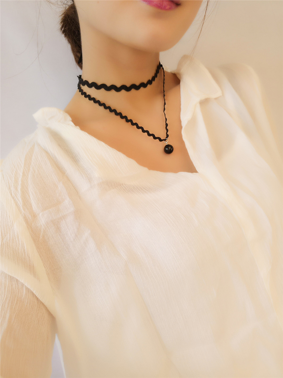 Jane All-match Wind Cloth Necklace