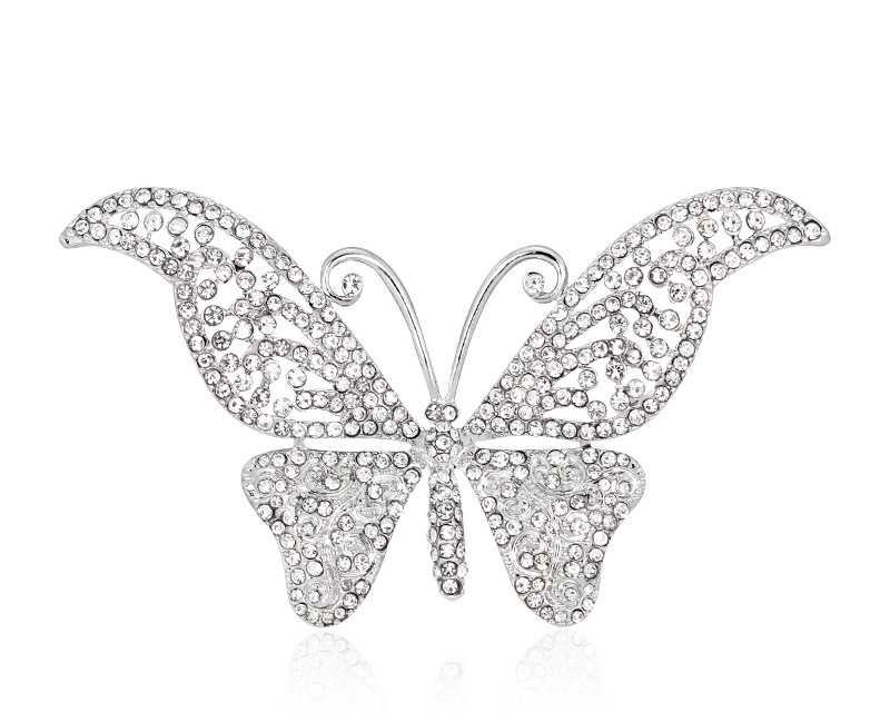 Hot butterfly boutique with Rhinestone Brooch