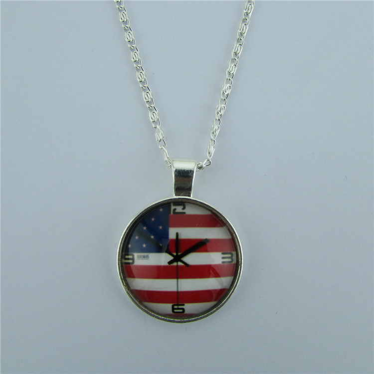 Personality American Flag Pendant Necklace