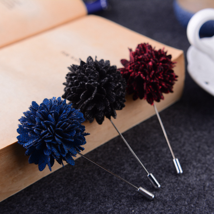 All-match accessories cloth simulation flower brooch