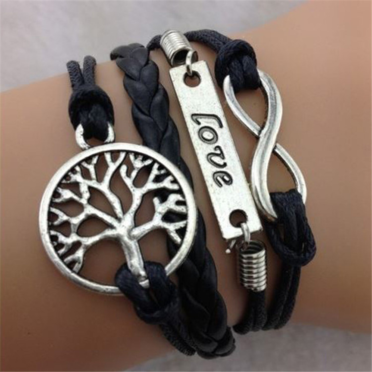 Love Tree Of Life Multilayer Woven Bracelet