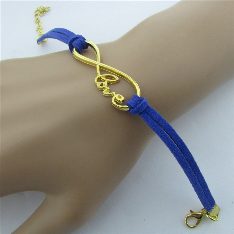 Romantic Love Velvet Rope Woven Bracelet on Luulla