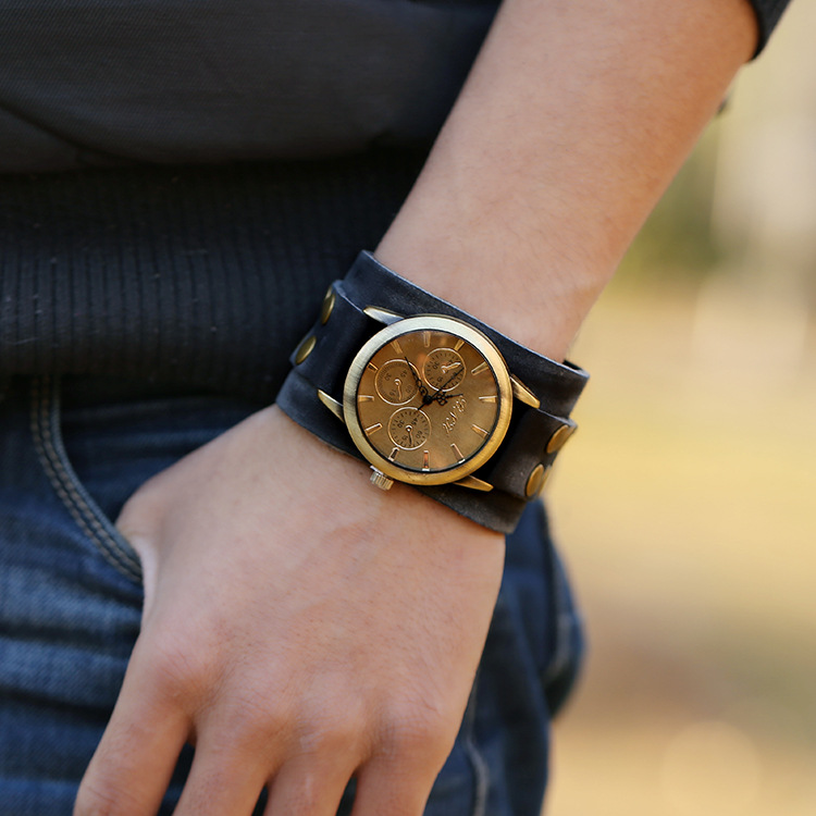 Wide strap watches for mens sale