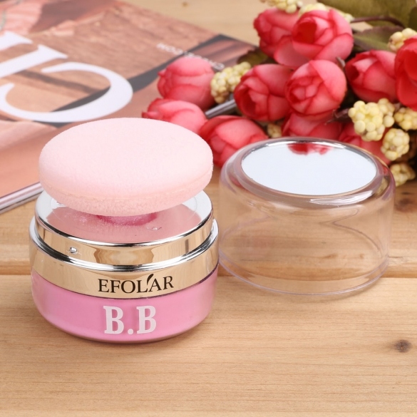 5 Colors 3D Face Loose Powder Blush Blusher Soft Natural Cheek Makeup Cosmetics With Mirror Puff