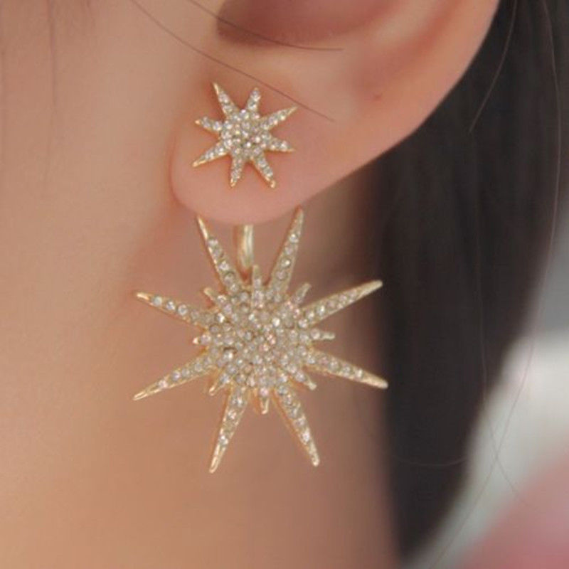 Crystal Luxury Six-pointed Star Single Earring(er23012701)