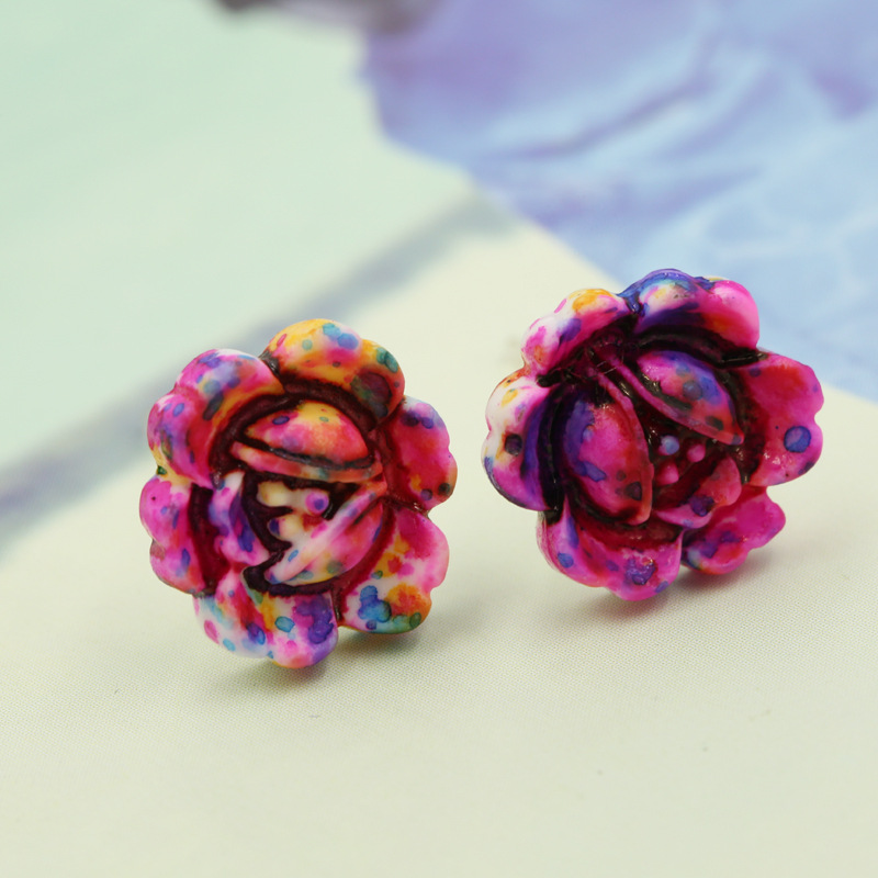 Little Daisy Ceramic Flowers Earring on Luulla