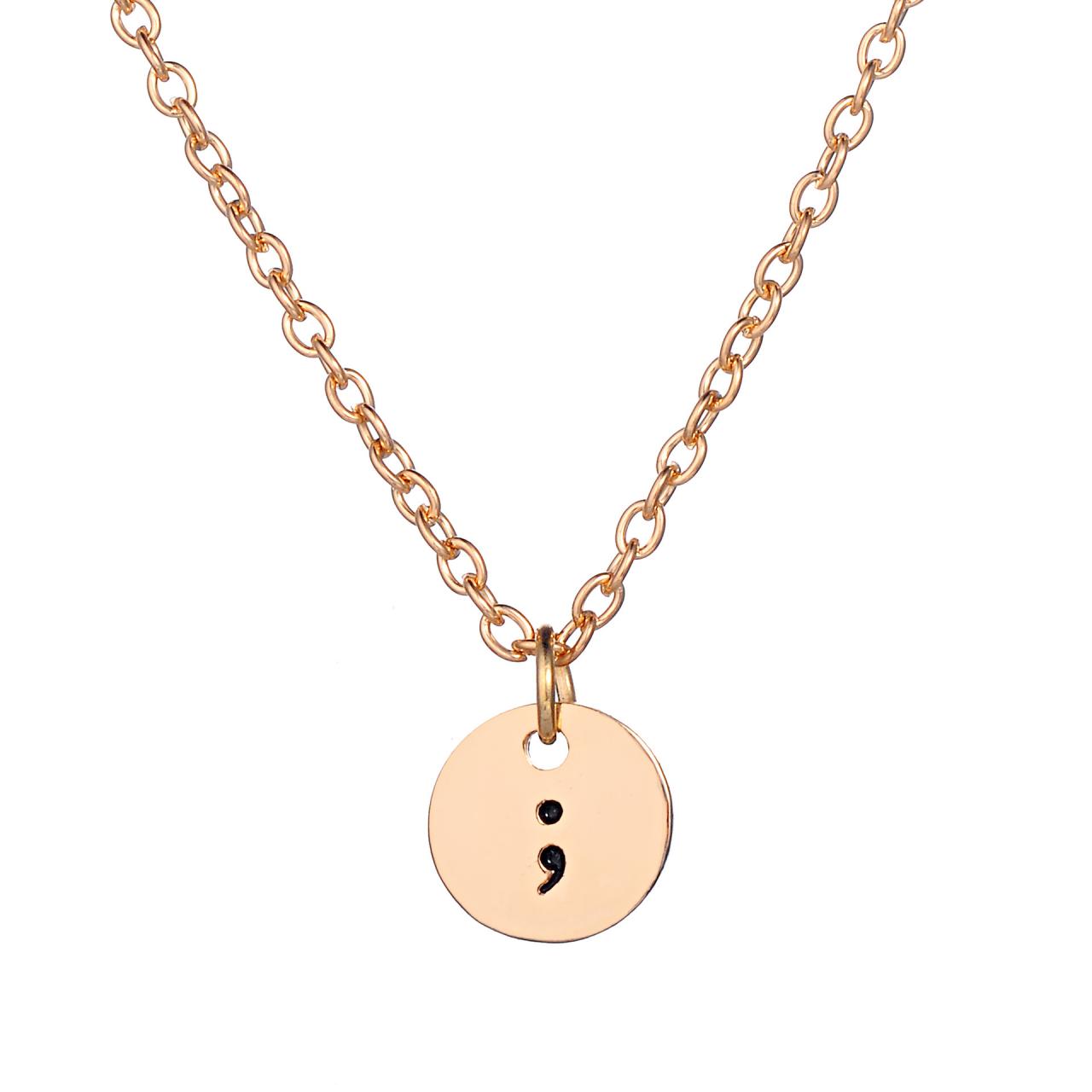 Semicolon pendant deals
