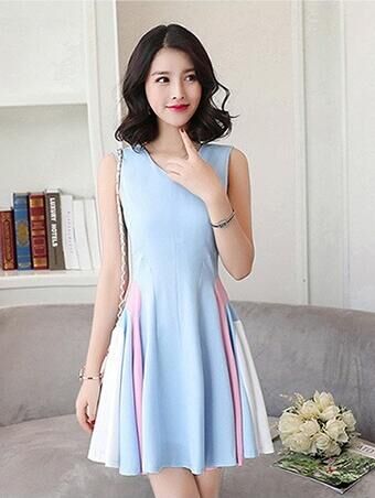 2017 Summer Cotton And Linen Hollow Out Party Dress