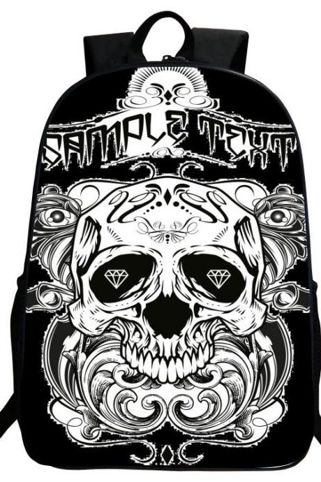 Korean Style Skull Printing Men&amp;amp;#039;s Backpack