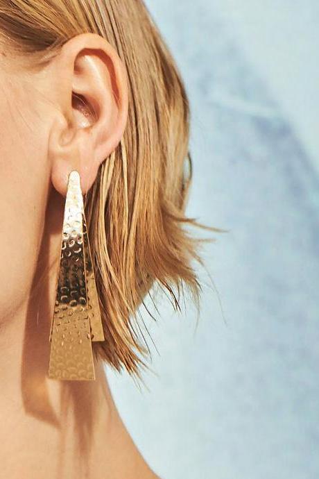 Stylish Simple Geometric Metal Earrings