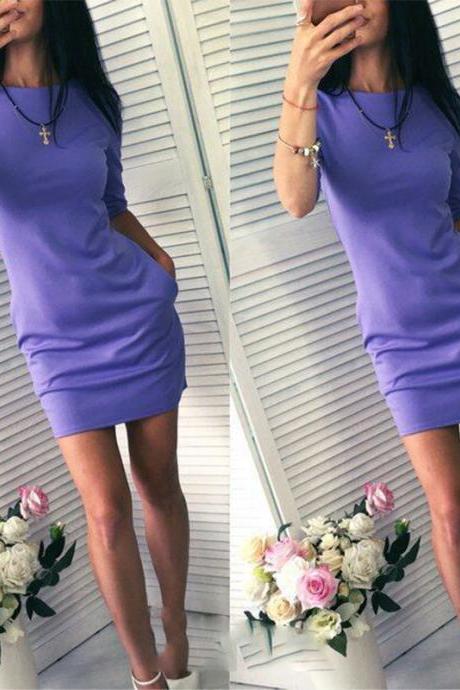 Sexy Long Sleeve Party Mini Bodycon Dresses (q2020444)