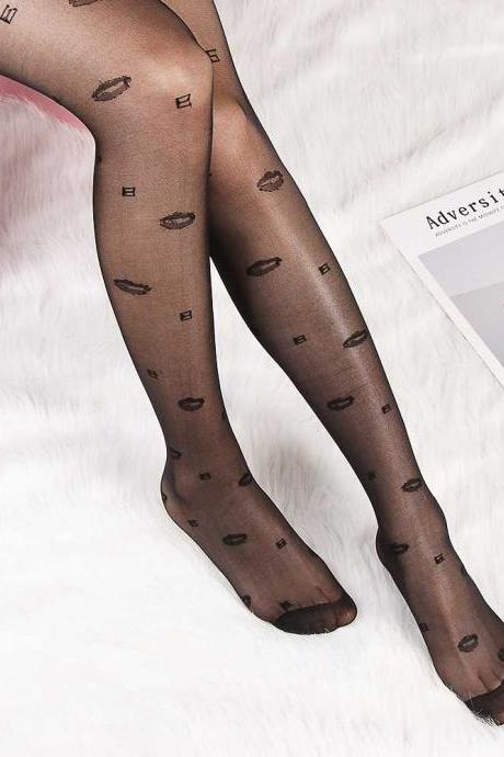 1 Pair Female Sexy Lace Elastic Thigh Women's Stockings Plus Size Pantyhose Bodysuit Tattoo Women Lingerie Apparel Accessories-1