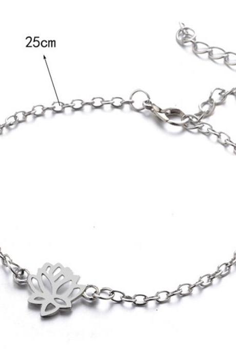 Anklet Summer Jewelry Lotus Flower Anklets