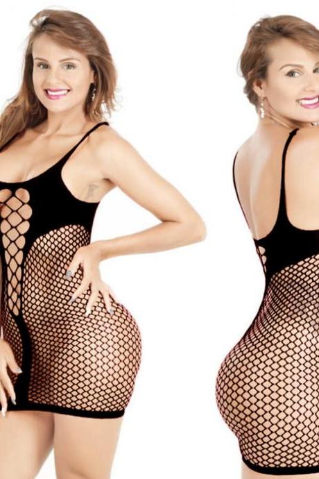Women Erotic Fishnet Sex Lingerie Sexy Porn Babydoll Bodystockings Perspective Underwear