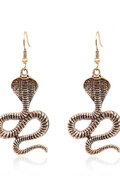 Retro Religious Belief Cobra Personality Exaggeration Popular Female Earrings Earrings-2