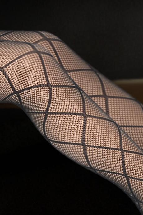Fishnet Stockings Pantyhose Jacquard Tattoo Stockings Mesh Stockings-4