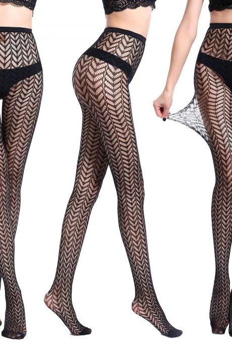 Free Shipping Funny women's net stockings sexy underpants fishnet eye jacquard net stockings small net stockings-4
