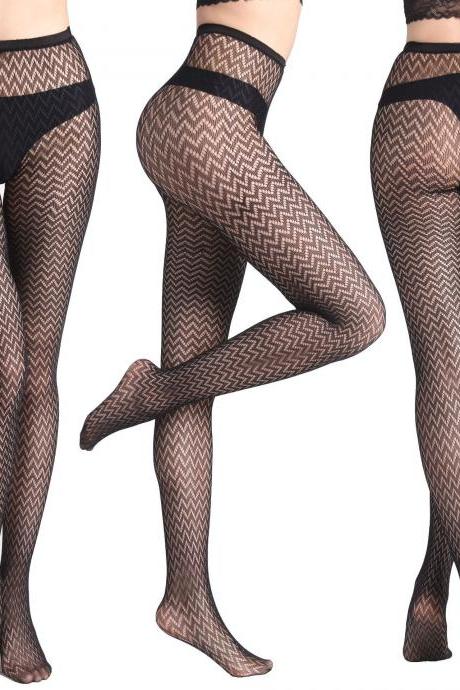 Funny Women's Net Stockings Sexy Underpants Fishnet Eye Jacquard Net Stockings Small Net Stockings-9