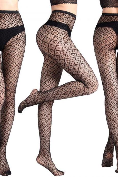 Funny Women's Net Stockings Sexy Underpants Fishnet Eye Jacquard Net Stockings Small Net Stockings-12