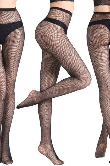 Funny Women's Net Stockings Sexy Underpants Fishnet Eye Jacquard Net Stockings Small Net Stockings-13