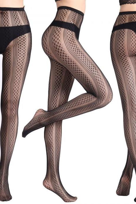 Funny Women's Net Stockings Sexy Underpants Fishnet Eye Jacquard Net Stockings Small Net Stockings-14