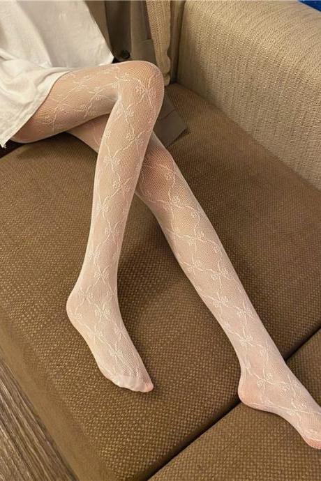 White Pantyhose Love Thin Women&amp;amp;#039;s Spring And Summer Lace Bottom Stockings Net Stockings