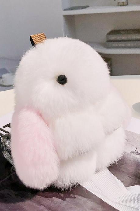 Rex Rabbit Fur rabbit fur pendant cute doll Pendant-6