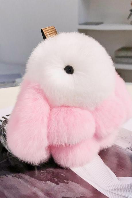 Rex Rabbit Fur Rabbit Fur Pendant Cute Doll Pendant-7