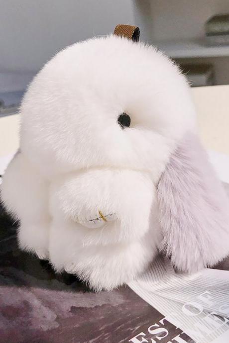 Rex Rabbit Fur Rabbit Fur Pendant Cute Doll Pendant-8