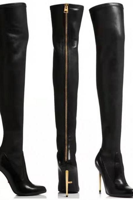 Autumn And Winwer Fashion Knee Party Women's Boots
