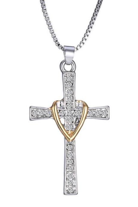 Cross Your Heart Personalized Fashion Necklace