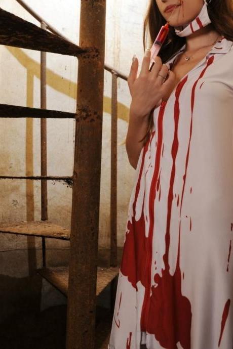 Halloween Horror Bloody Doctor Bloody Nurse Ghost Bride Ghost Festival Dance Dress Up Ghost Nurse