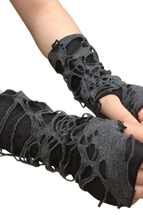 Beggar Black Hole Gloves Punk Dark Gloves Cosplay Clothes Accessories Gloves