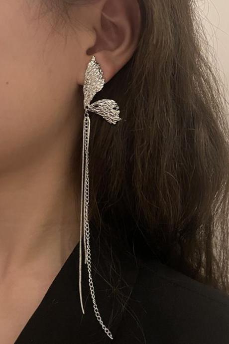 Original Metal Butterfly Tassels Earrings
