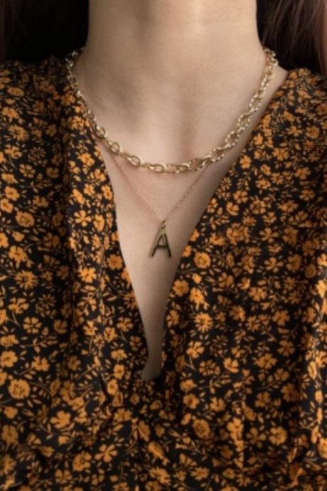 Vintage Stylish Geometric The Cross Leaves Necklaces-9